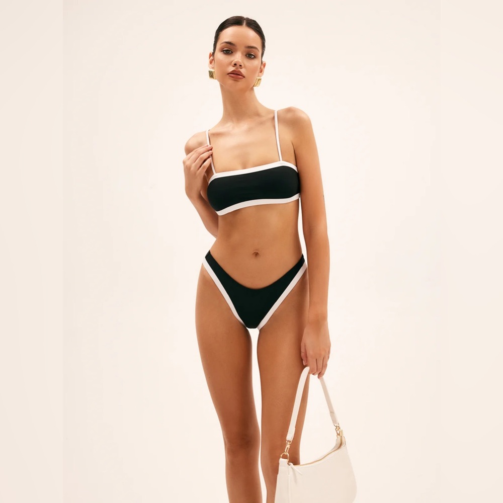 Nwt Commense Contrast Binding Bikini‎ Set